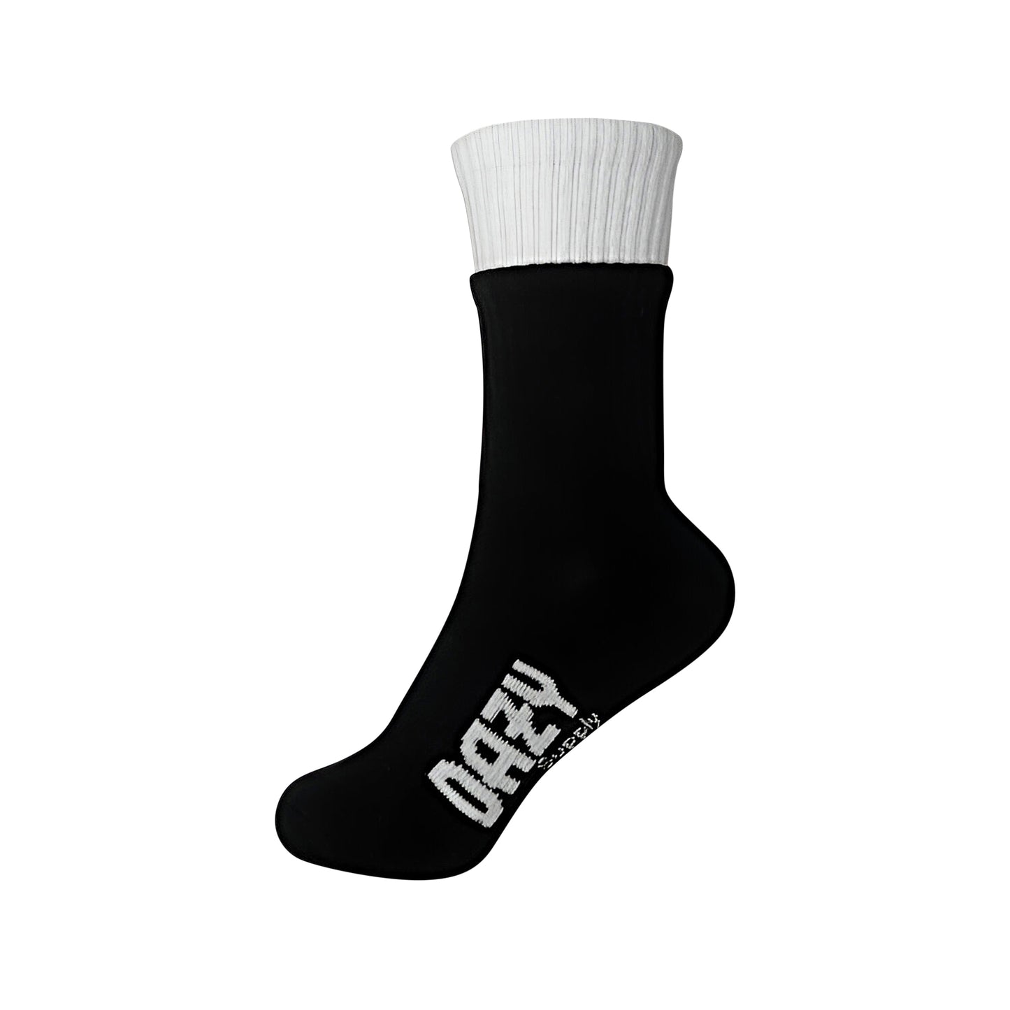 Black Sock White Cuff